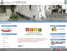Tablet Screenshot of comune.carfizzi.kr.it